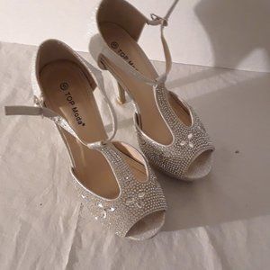 High Heel Rhinestone Shoes